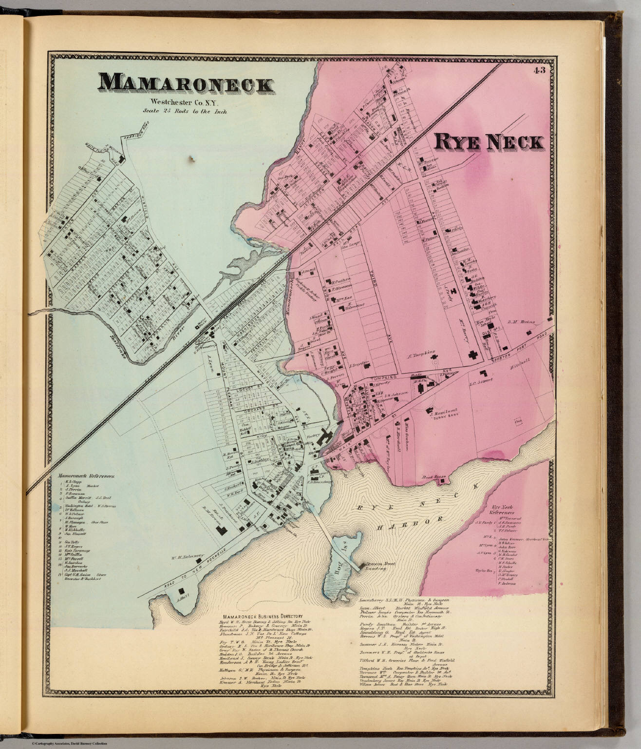 Mamaroneck, Rye Neck. David Rumsey Historical Map Collection
