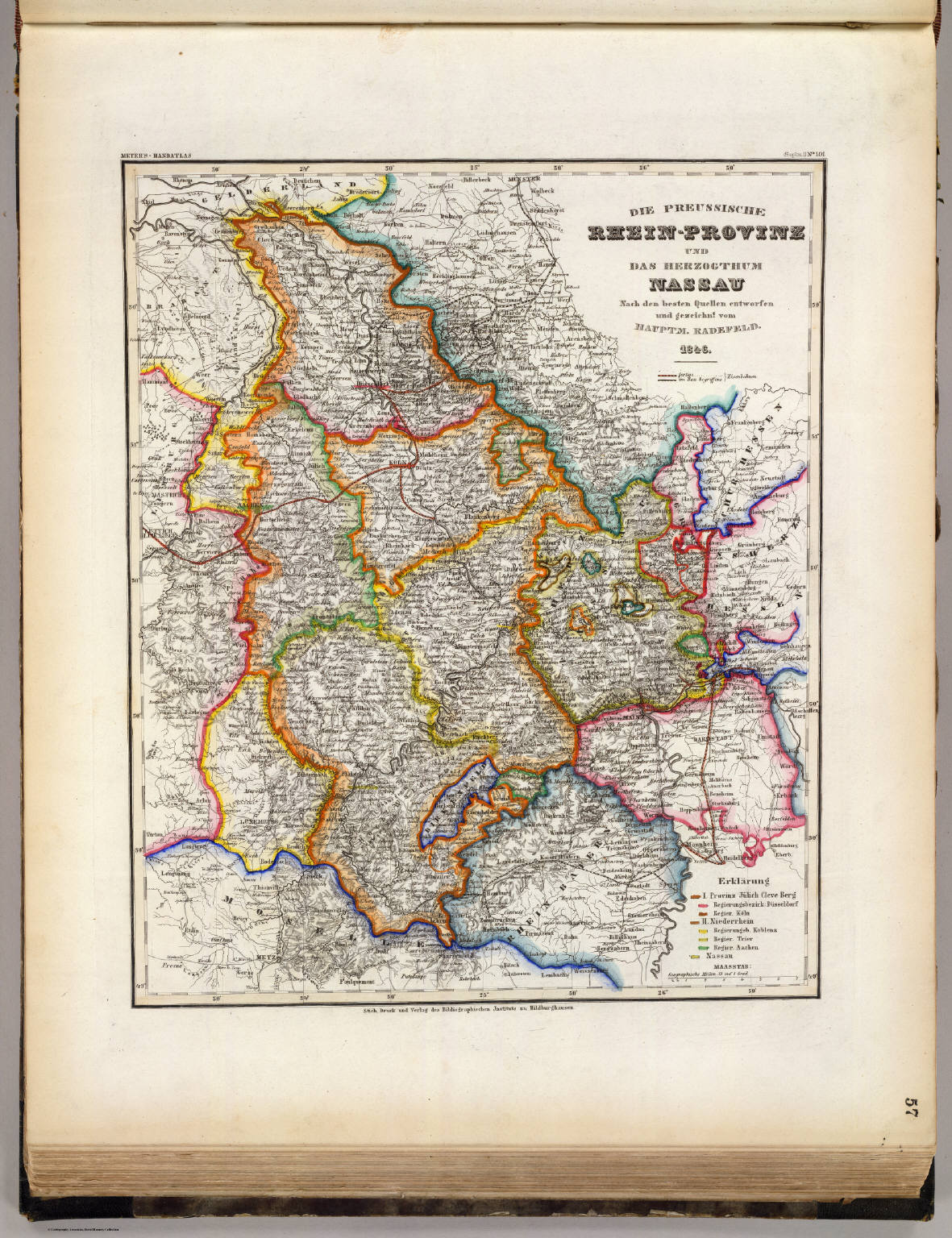 RheinProvinz, Nassau. David Rumsey Historical Map Collection