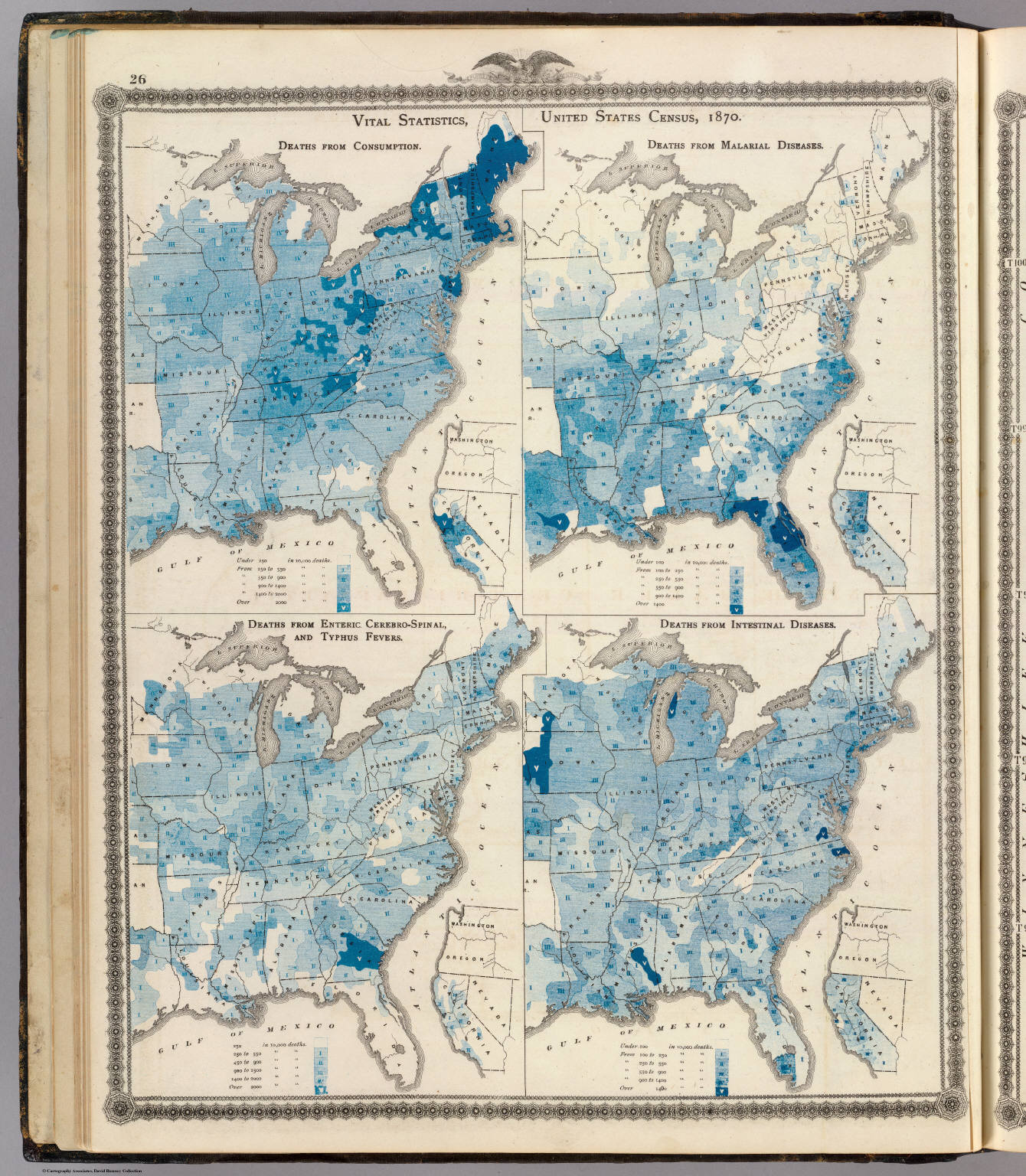 Vital statistics, United Census, 1870: Deaths from ... diseases ...