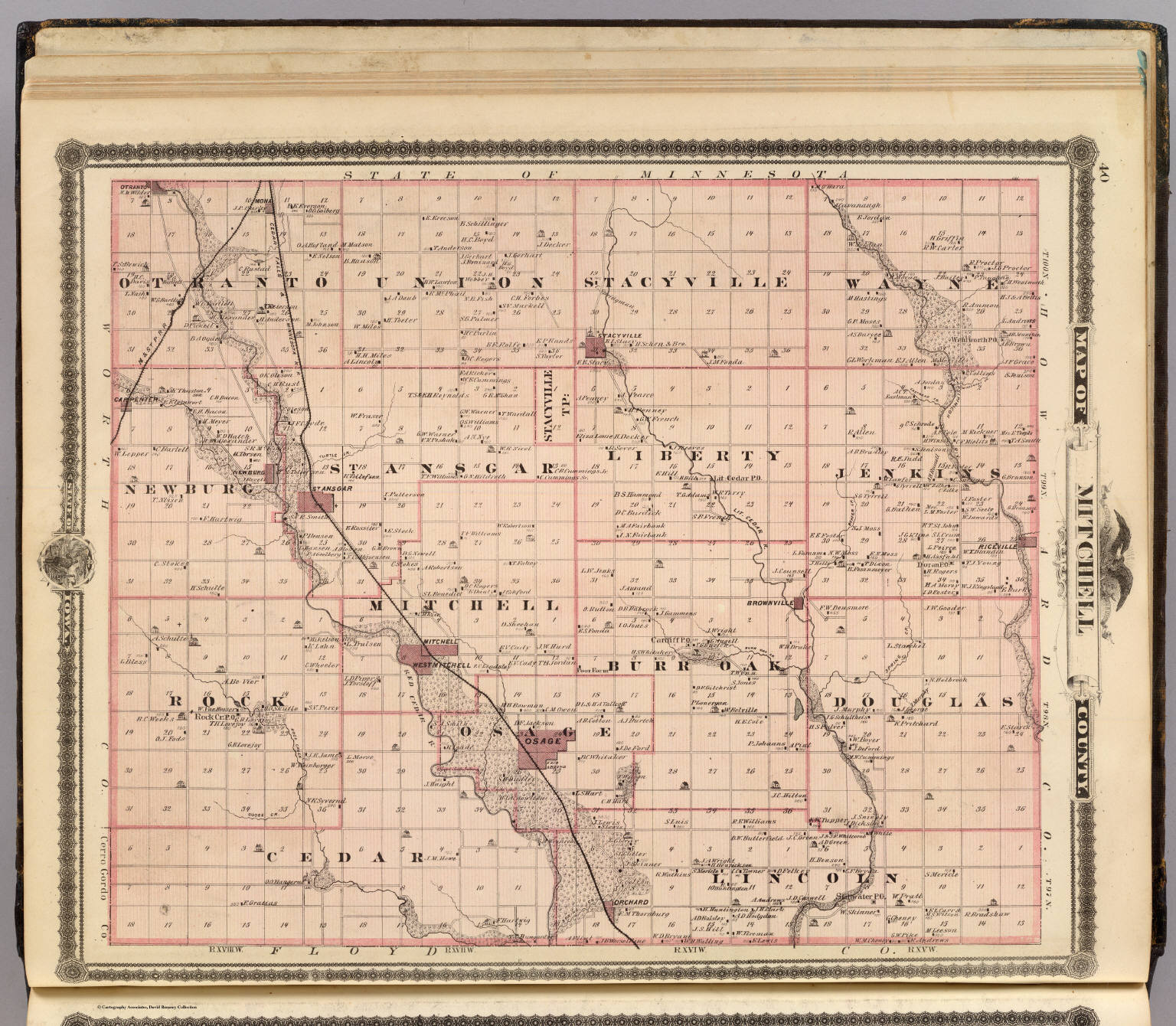 Map of Mitchell County, State of Iowa. - David Rumsey Historical Map ...