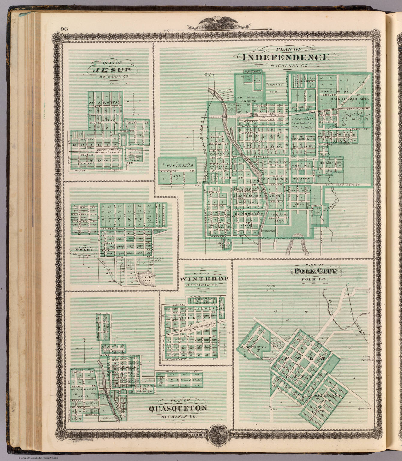 Plans of Independence, Jesup, Delphi, Winthrop, Polk City and ...