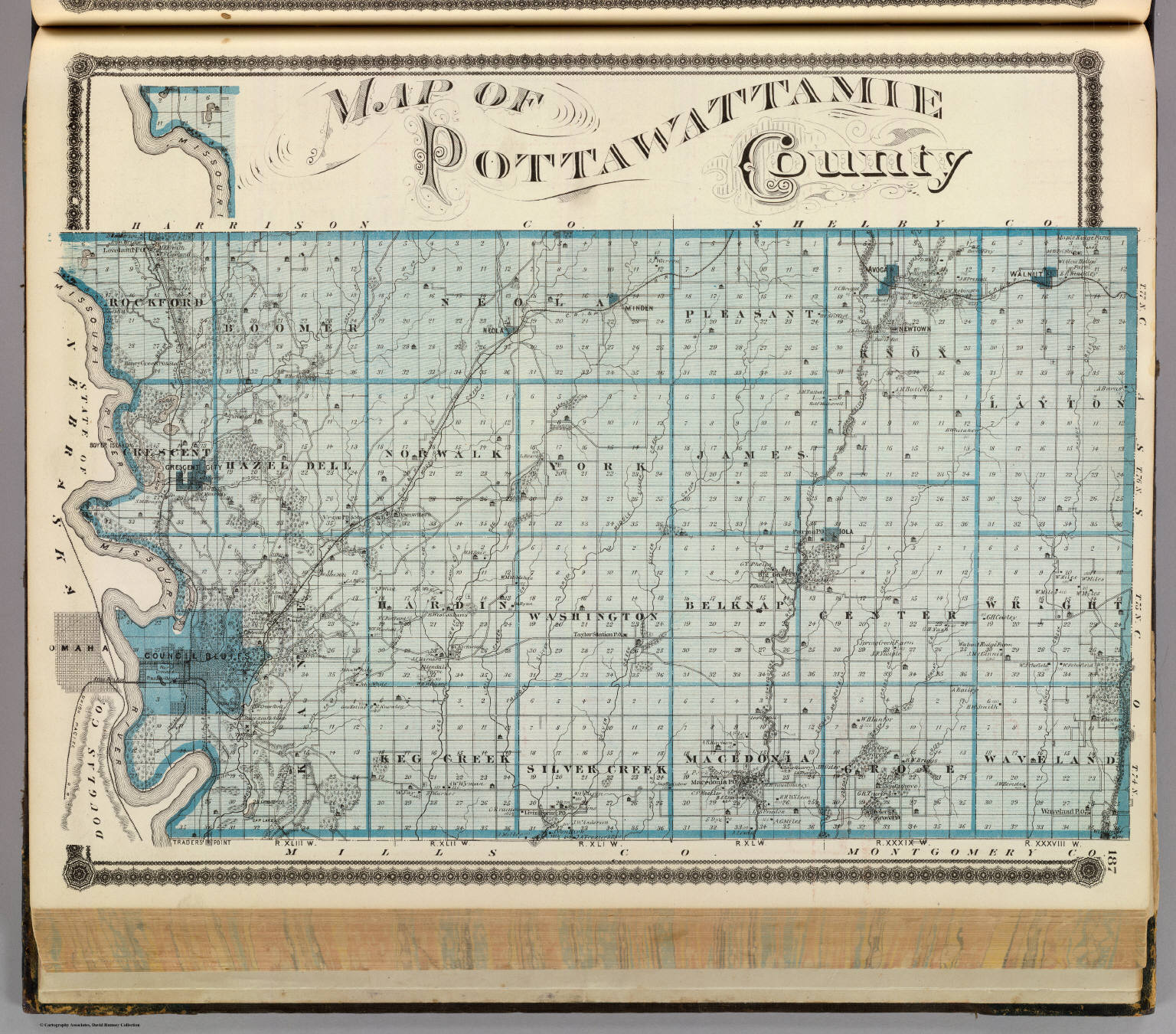 Map Of Pottawattamie County. - David Rumsey Historical Map Collection