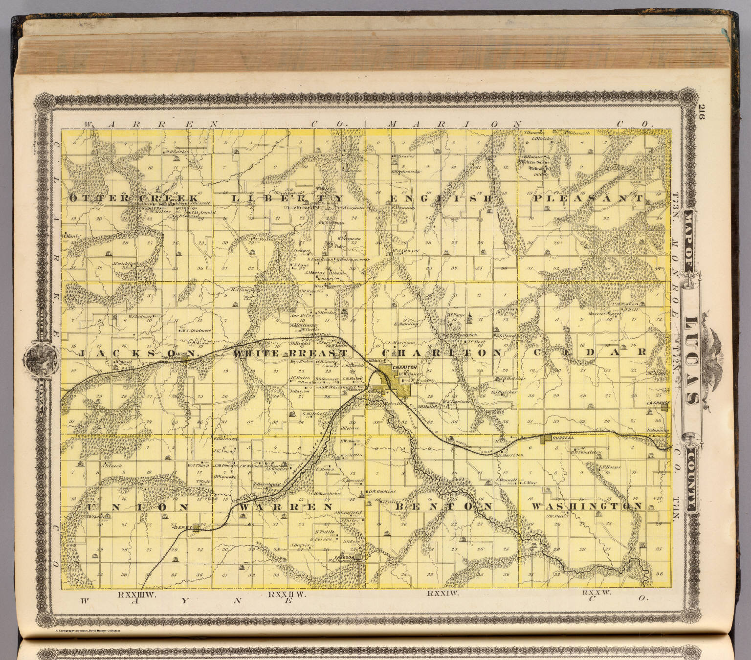 Map of Lucas County, State of Iowa. David Rumsey Historical Map