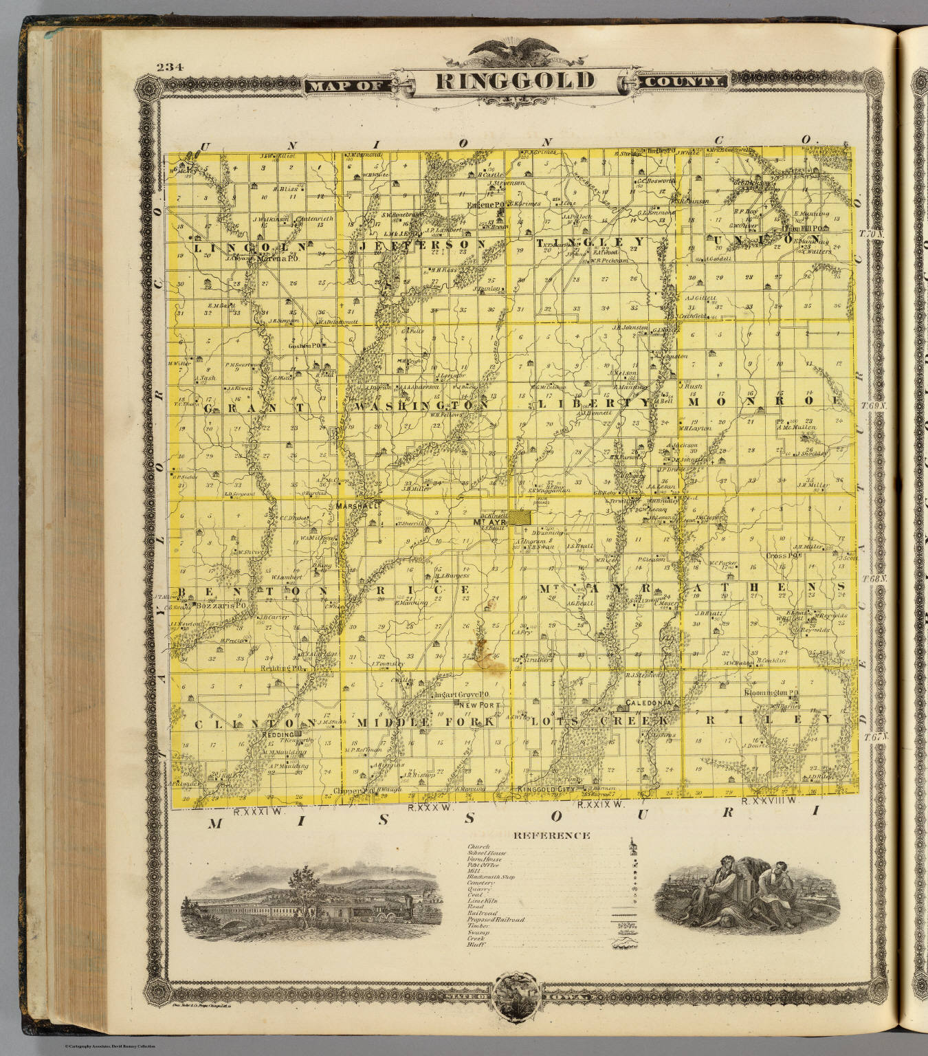 Map Of Ringgold County State Of Iowa David Rumsey Historical Map Collection 8220
