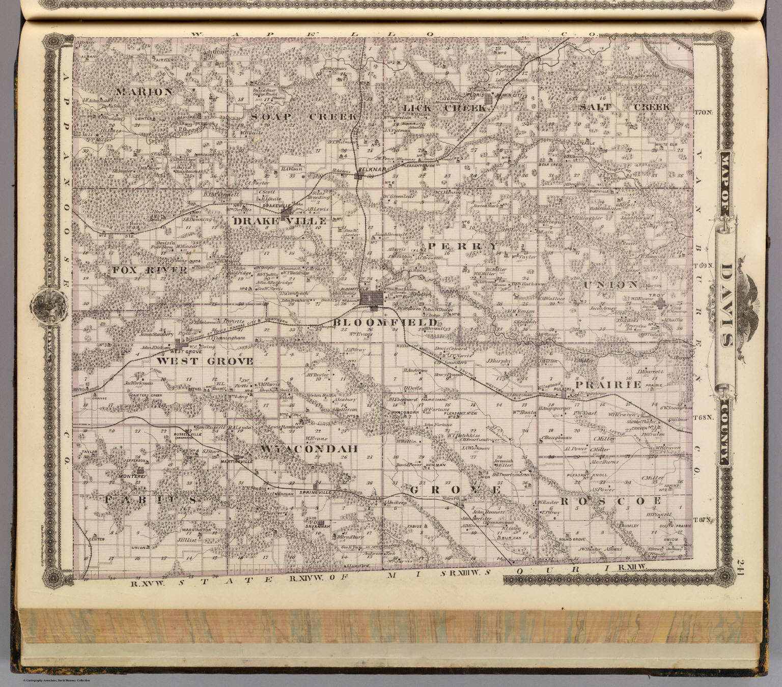 Map Of Davis County State Of Iowa David Rumsey Historical Map Map Of Davis County State Of Iowa David Rumsey Historical Map