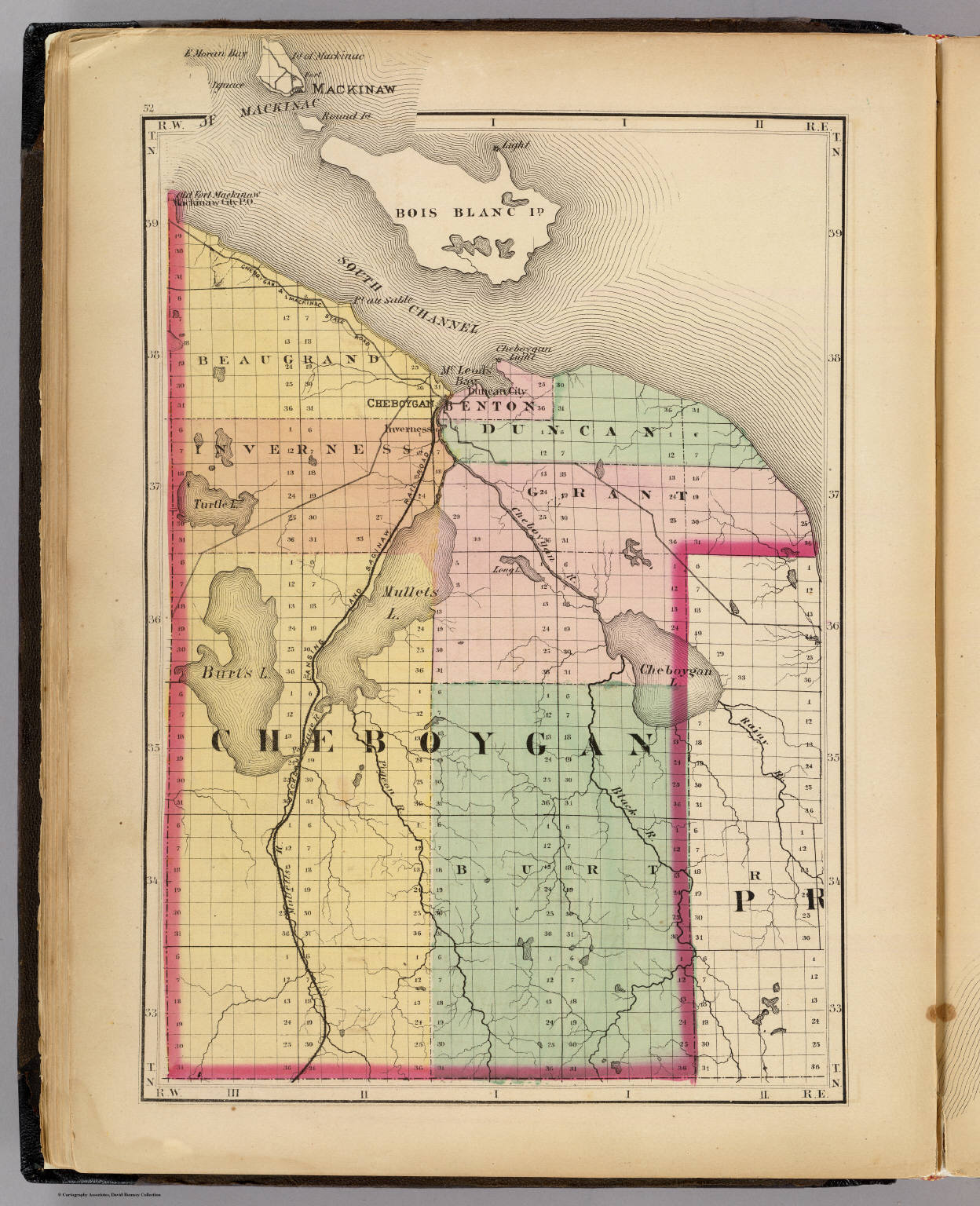 (Map of Cheboygan County, Michigan) - David Rumsey Historical Map 