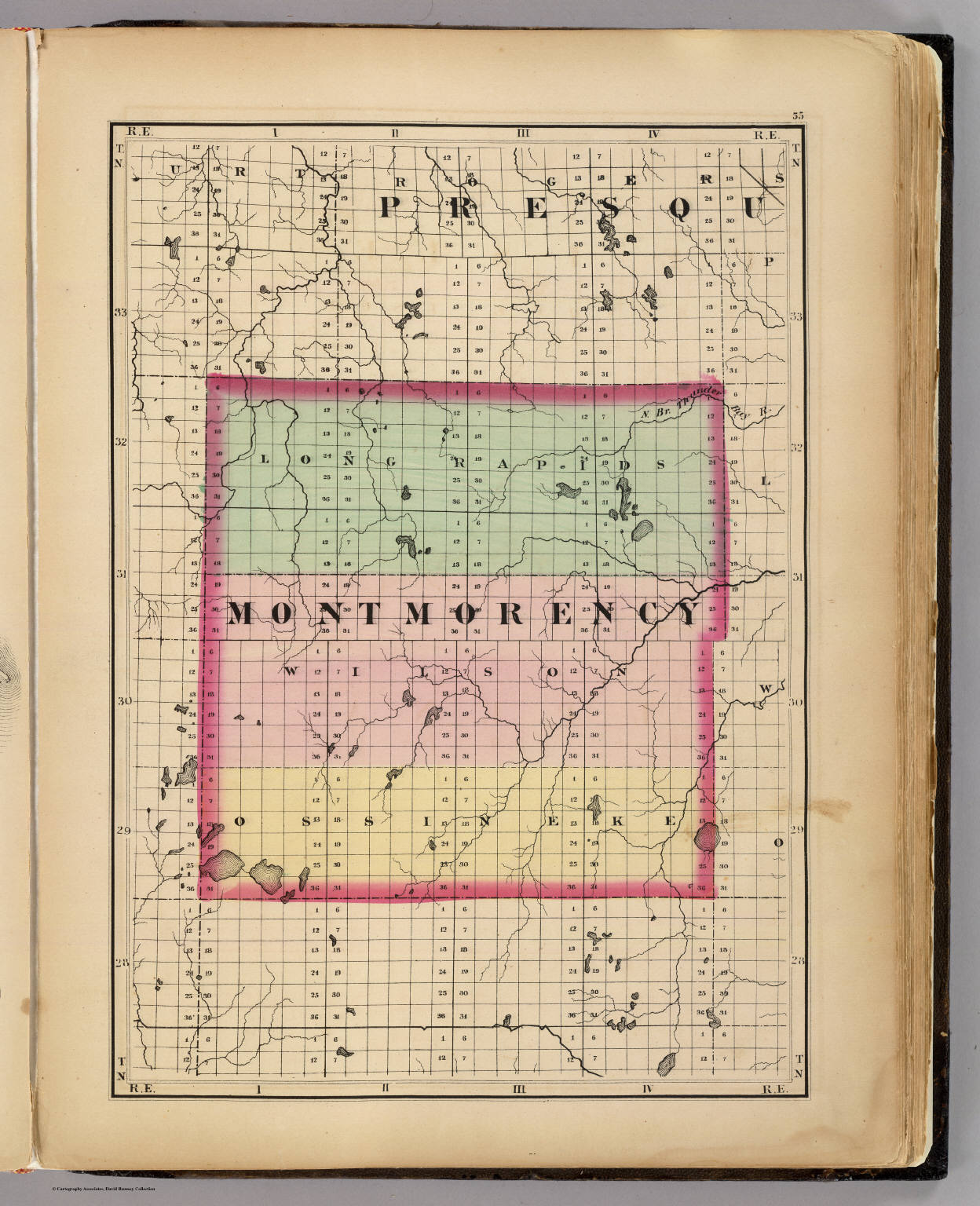 Map Of Montmorency County Michigan David Rumsey Historical Map Collection