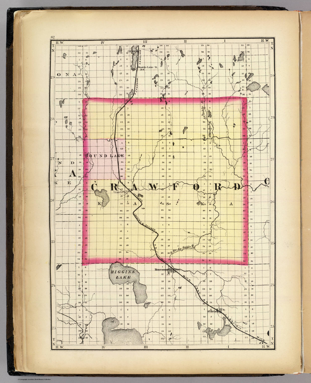 Crawford County Plat Map (Map Of Crawford County, Michigan) - David Rumsey Historical Map Collection