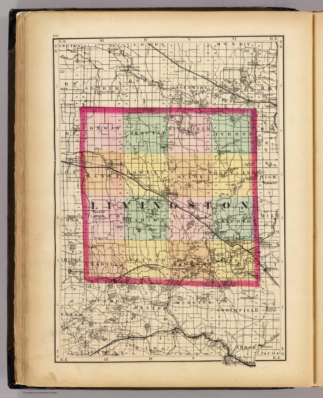 (Map of Livingston County, Michigan) David Rumsey Historical Map