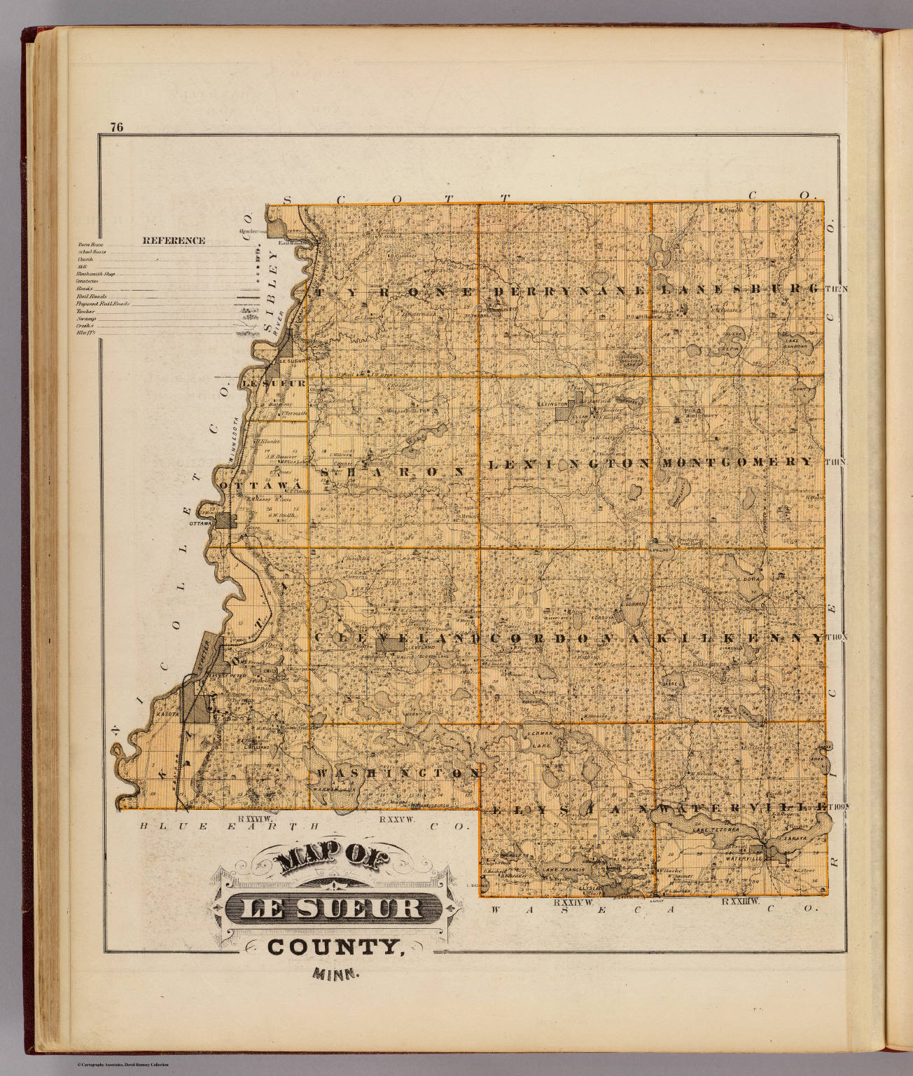 Map of Le Sueur County, Minn. David Rumsey Historical Map Collection