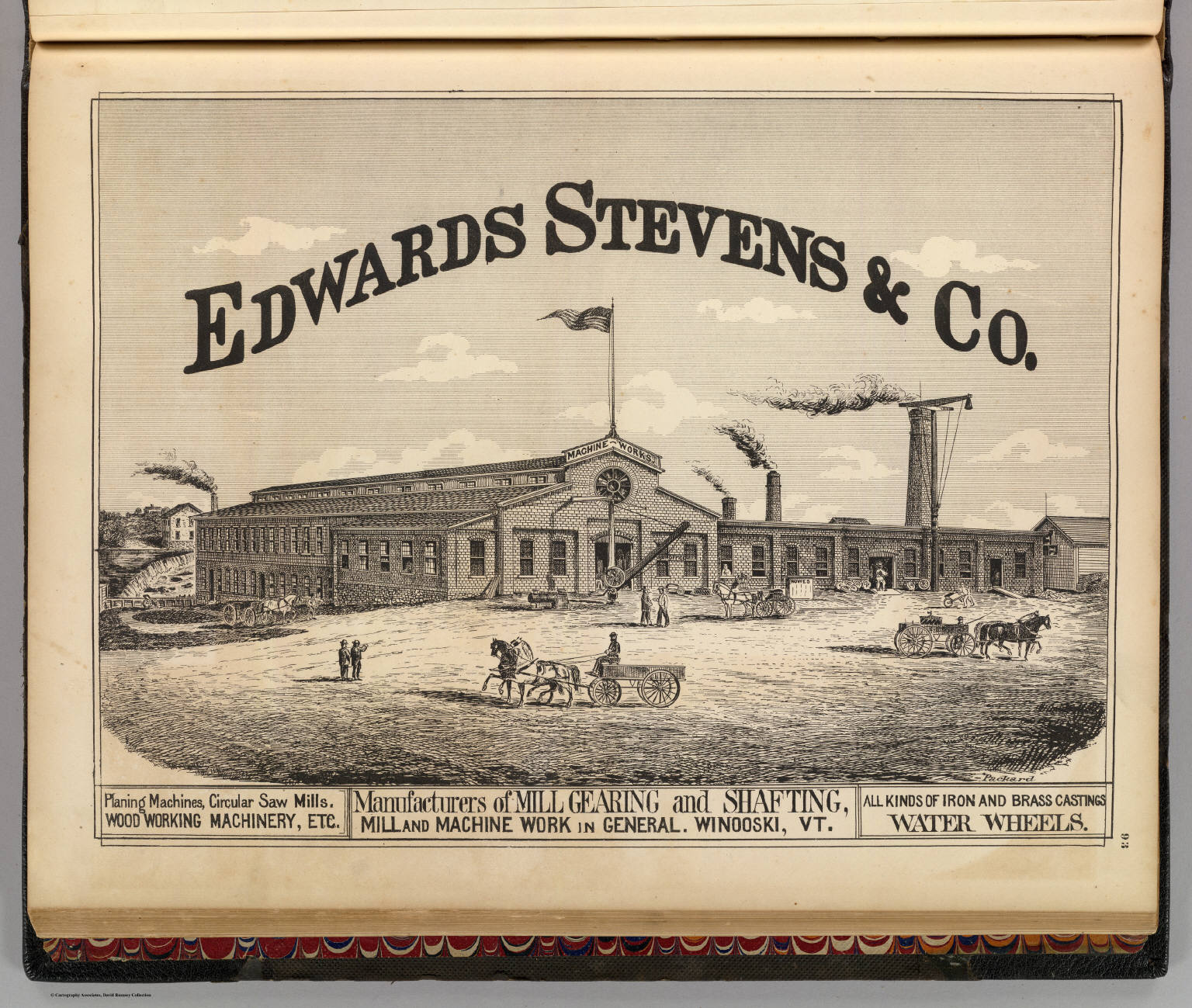Edwards Stevens & Co. manufacturers, Winooski, Vt. David Rumsey