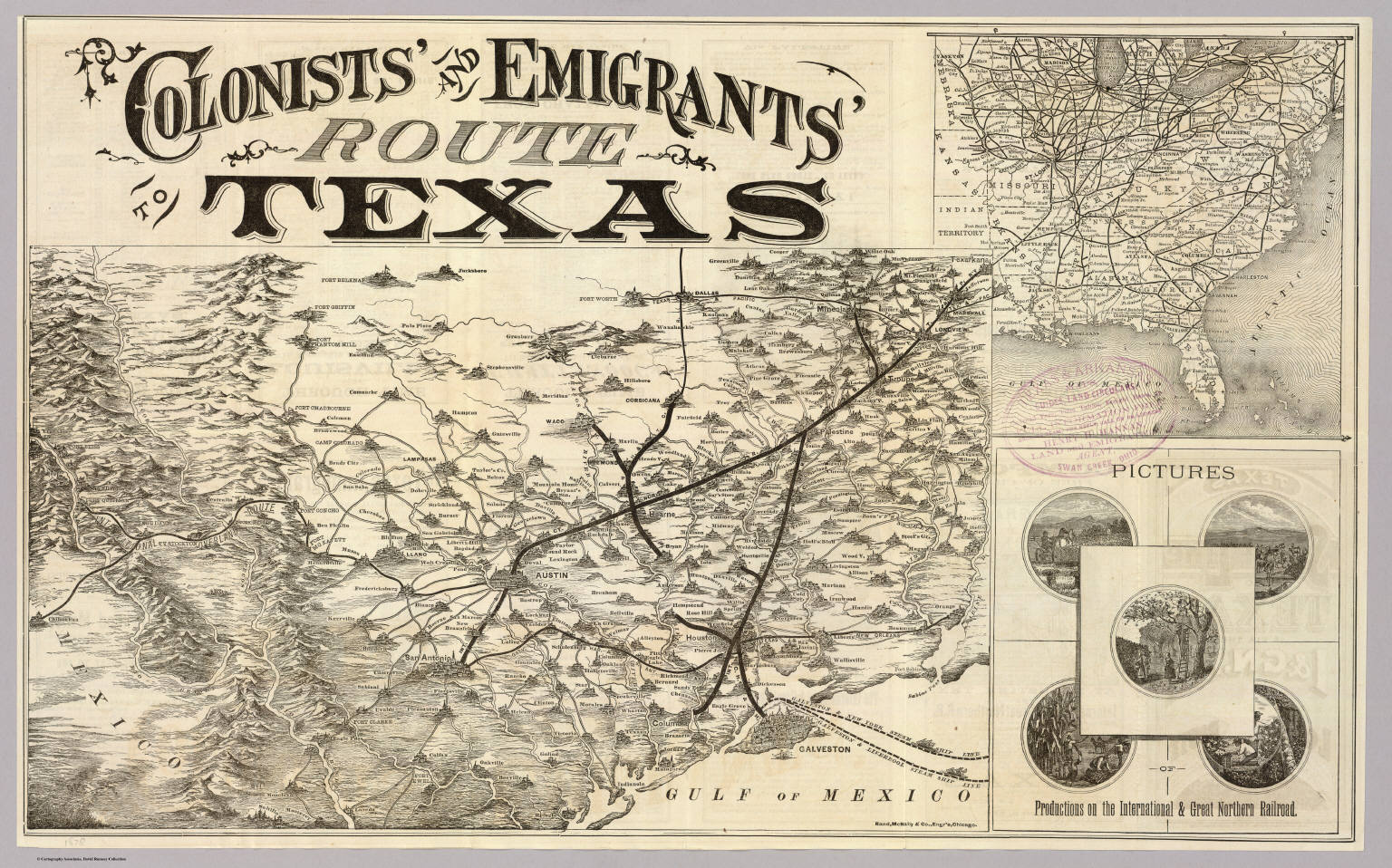 Route To Texas David Rumsey Historical Map Collection 5716