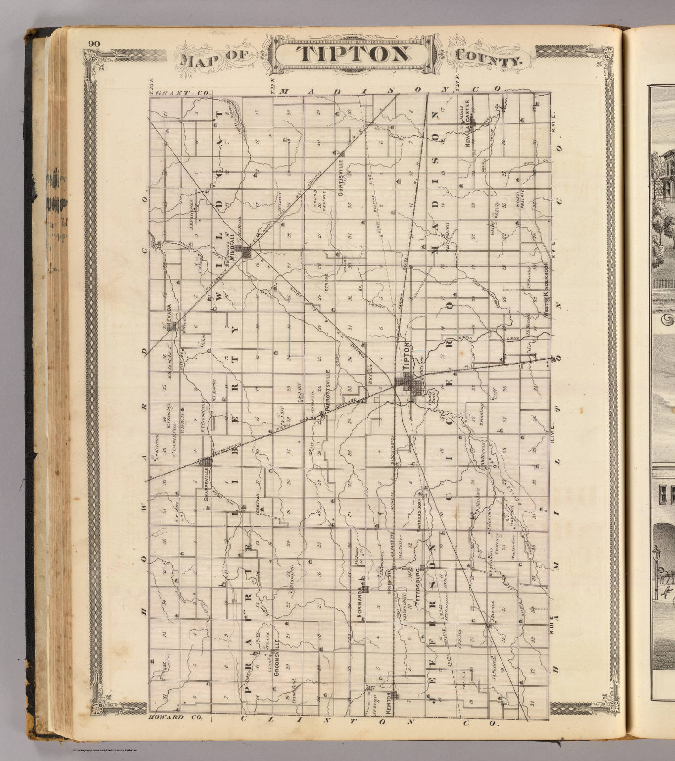Map of Tipton County. David Rumsey Historical Map Collection