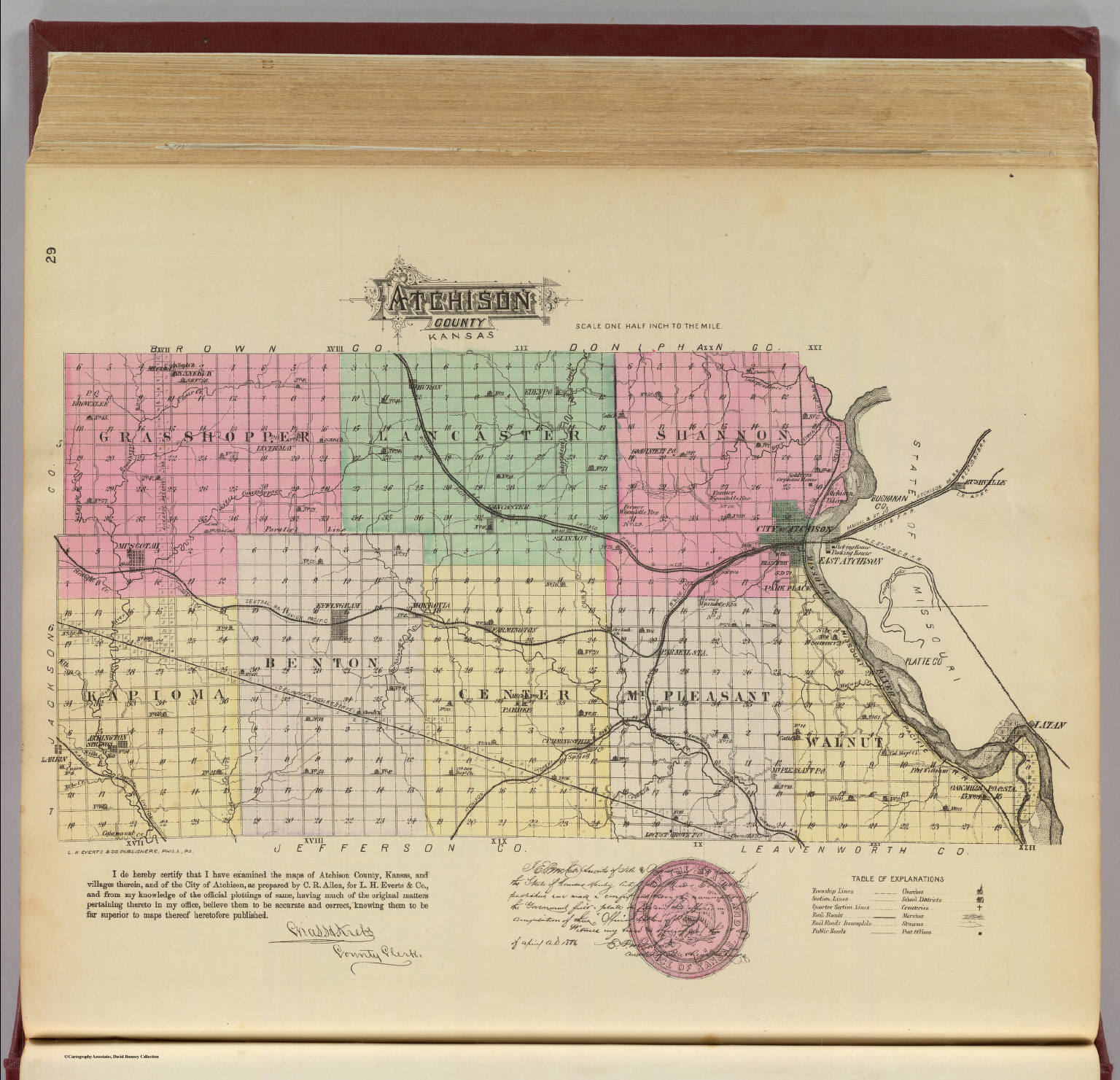 Atchison County, Kansas. David Rumsey Historical Map Collection