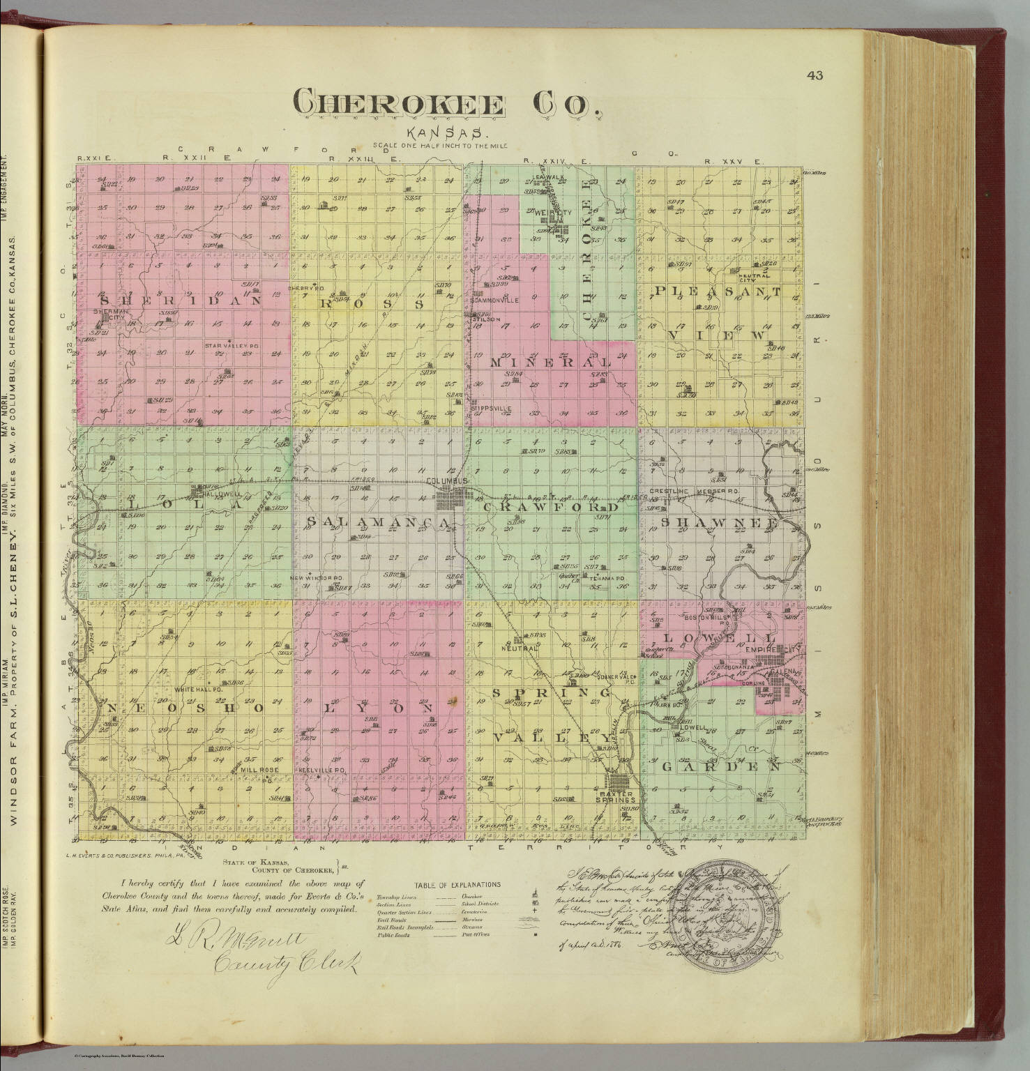 Cherokee Co., Kansas. - David Rumsey Historical Map Collection