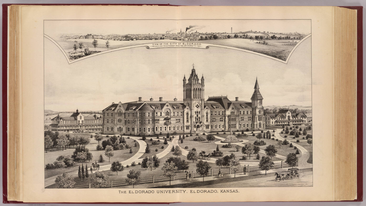 El Dorado University and City of El Dorado, Kansas. David Rumsey Historical Map Collection