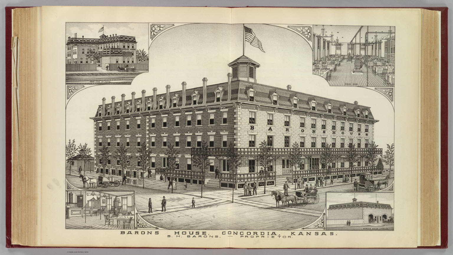 Barons House, Concordia, Kansas. David Rumsey Historical Map Collection