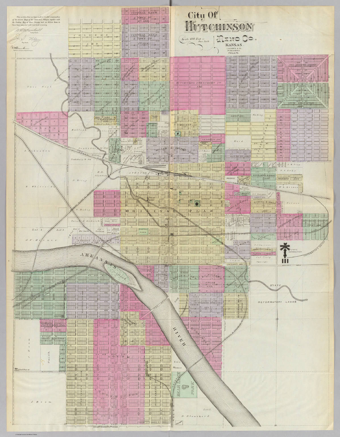 City of Hutchinson, Reno Co., Kansas. - David Rumsey Historical Map ...