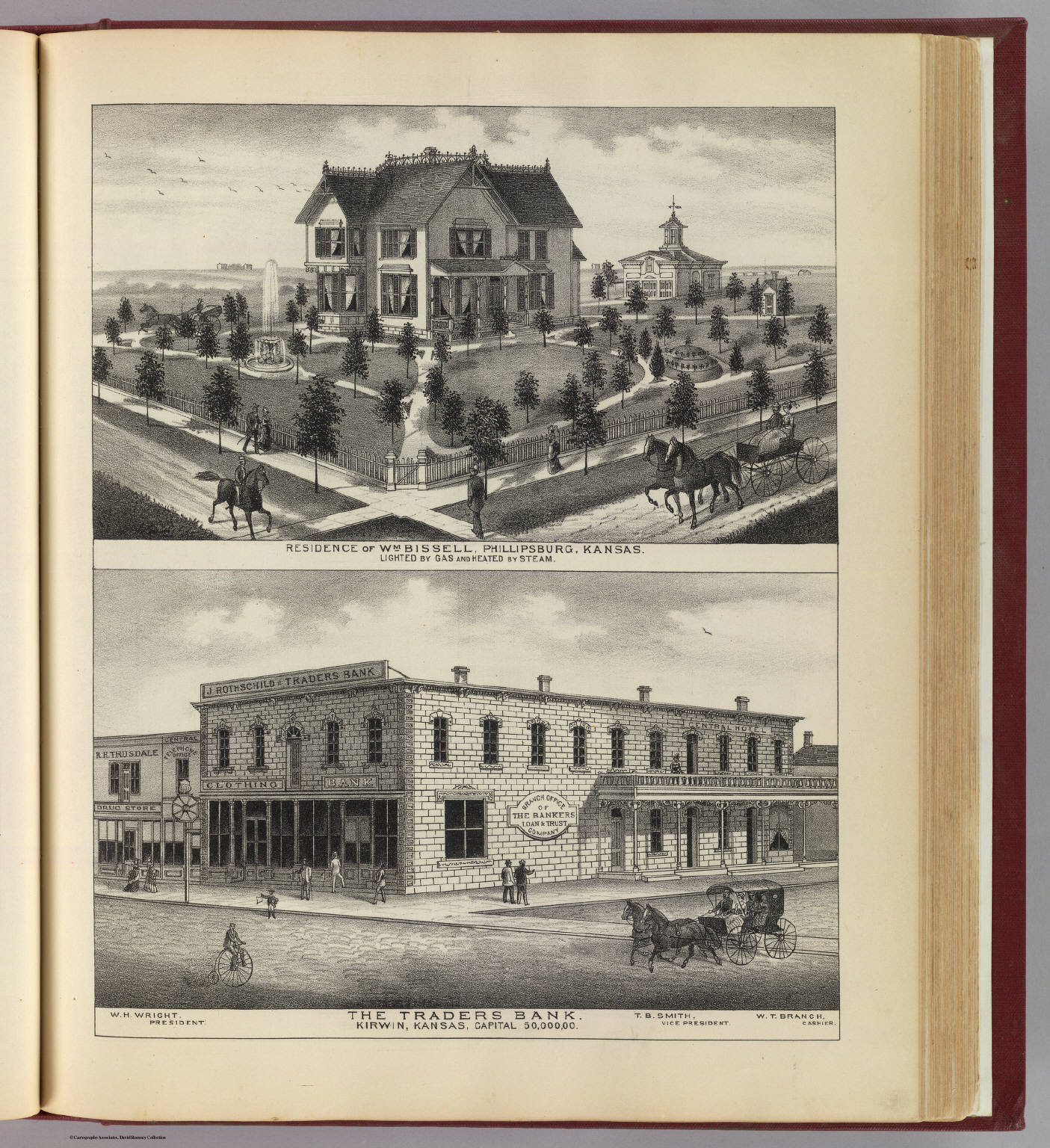 Bissell residence, Phillipsburg; Traders Bank, Kirwin, Kansas. David