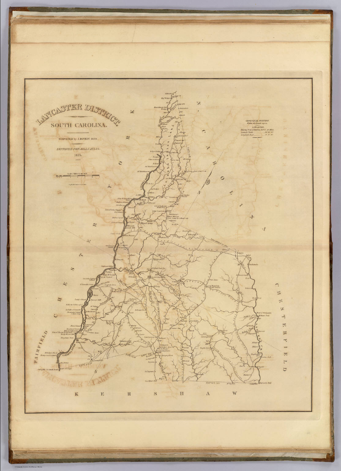 Lancaster District, South Carolina. - David Rumsey Historical Map ...