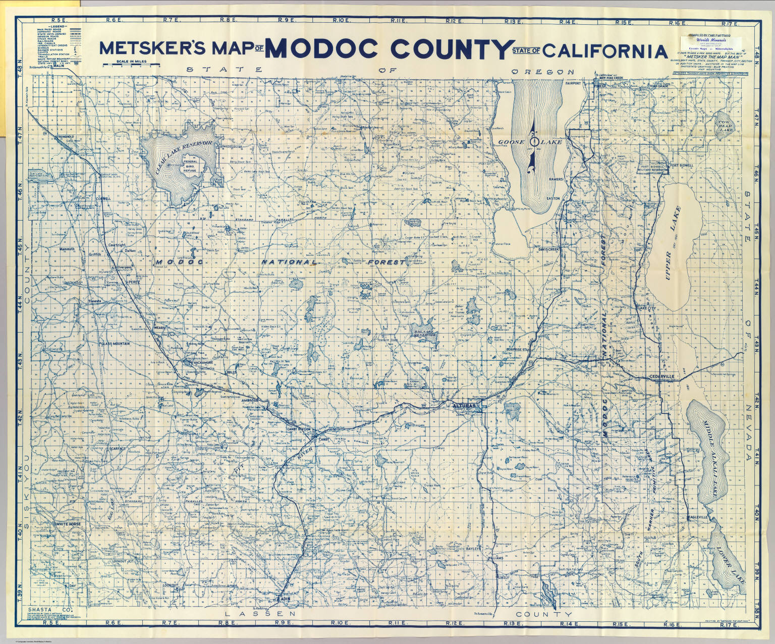 Modoc County David Rumsey Historical Map Collection   00874009 