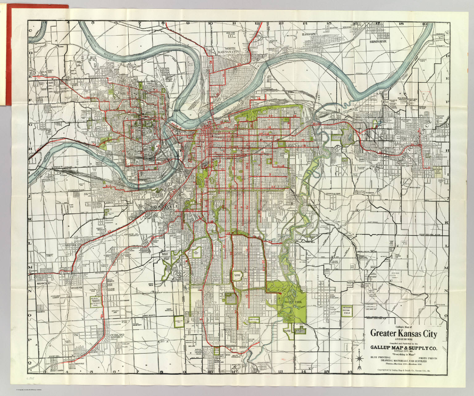 Map Of Kansas City Suburbs Greater Kansas City.   David Rumsey Historical Map Collection