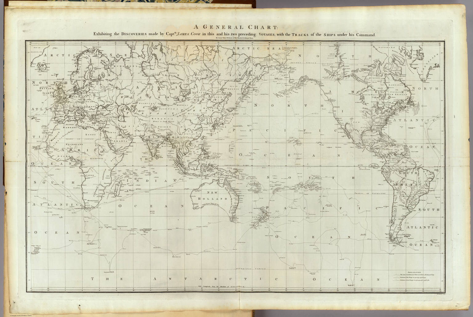 General chart Cook voyages. - David Rumsey Historical Map Collection