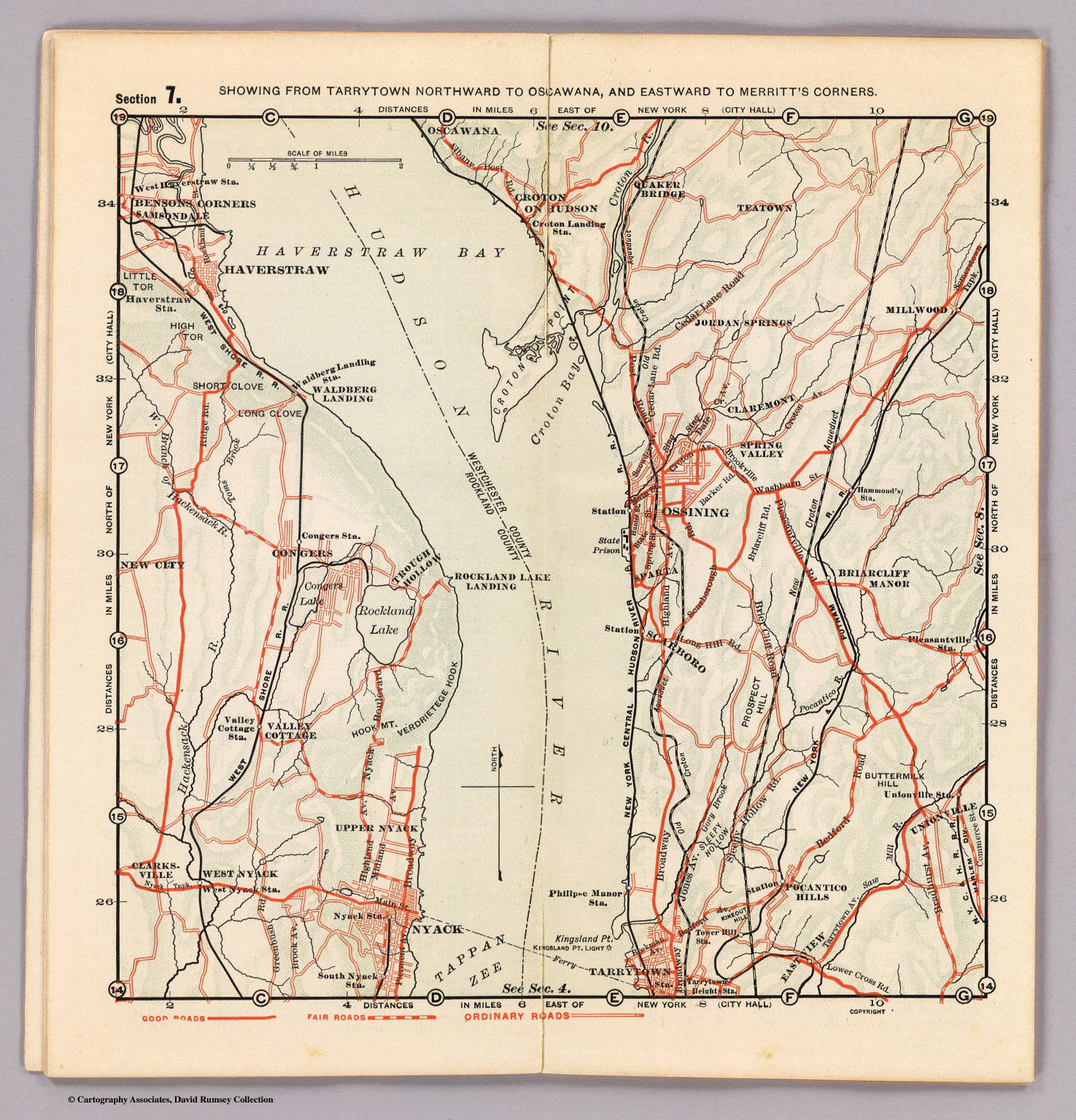 7. TarrytownOscawanaMerritt's Corners. David Rumsey Historical Map