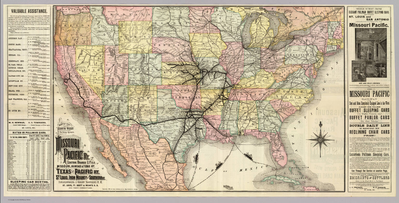 Missouri Pacific Railway. - David Rumsey Historical Map Collection