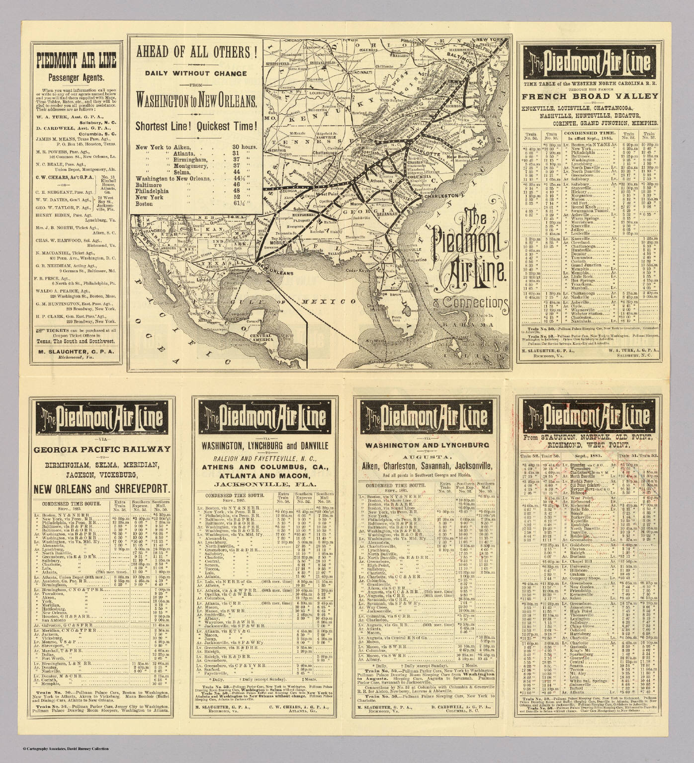 Piedmont Air Line. David Rumsey Historical Map Collection