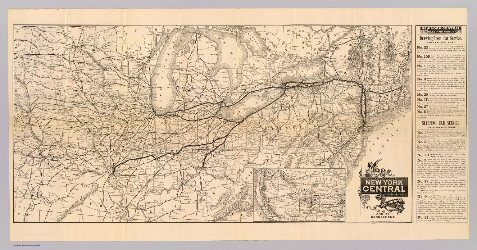 New York Central Map Map N.y. Central & Hudson R. Rr. - David Rumsey Historical Map Collection