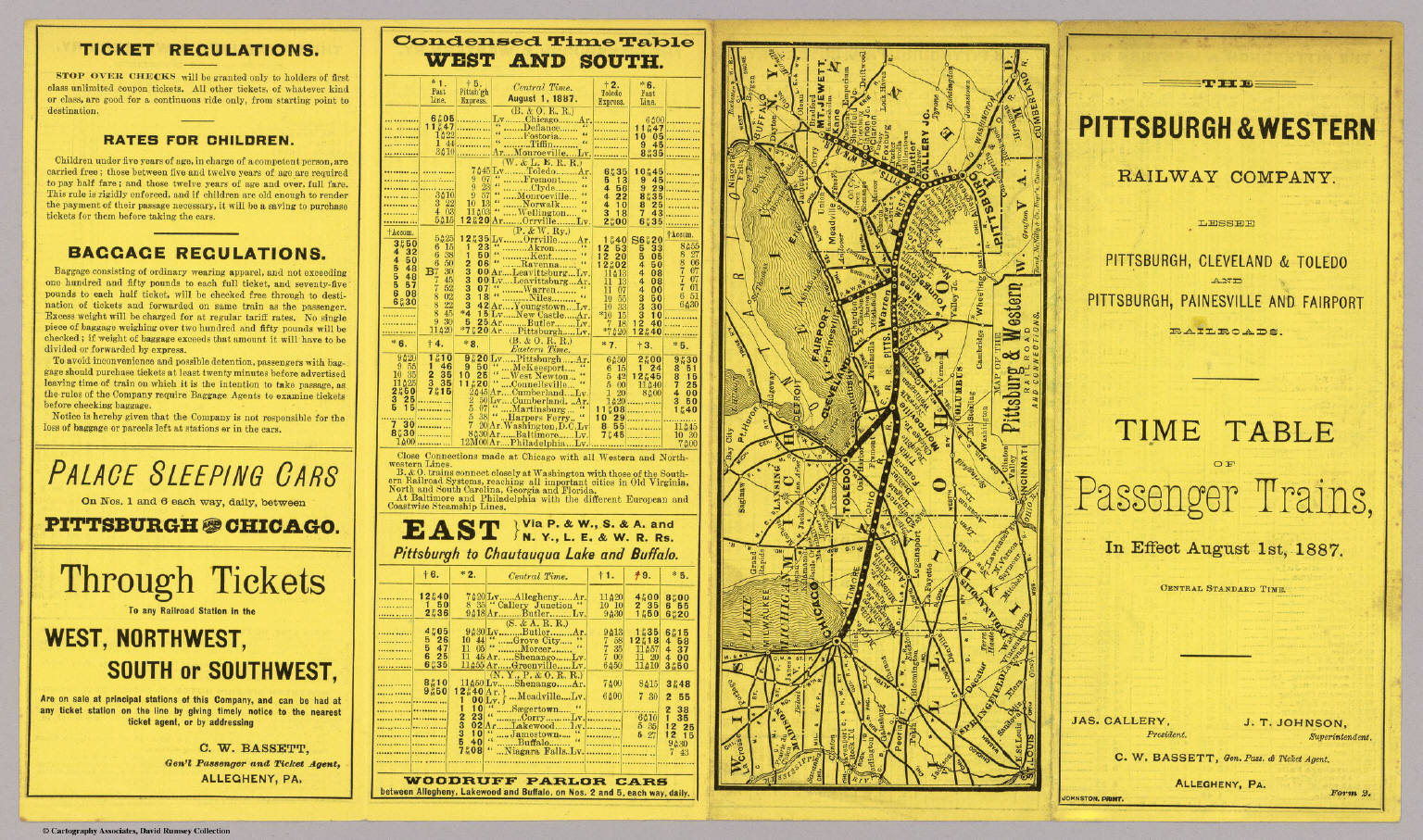 Map Pittsburgh & Western Railway Co. David Rumsey Historical Map
