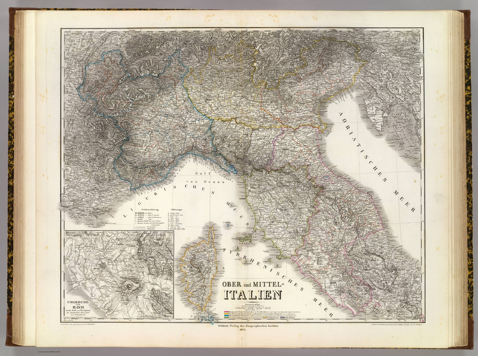 Ober, Mittel-Italien. - David Rumsey Historical Map Collection