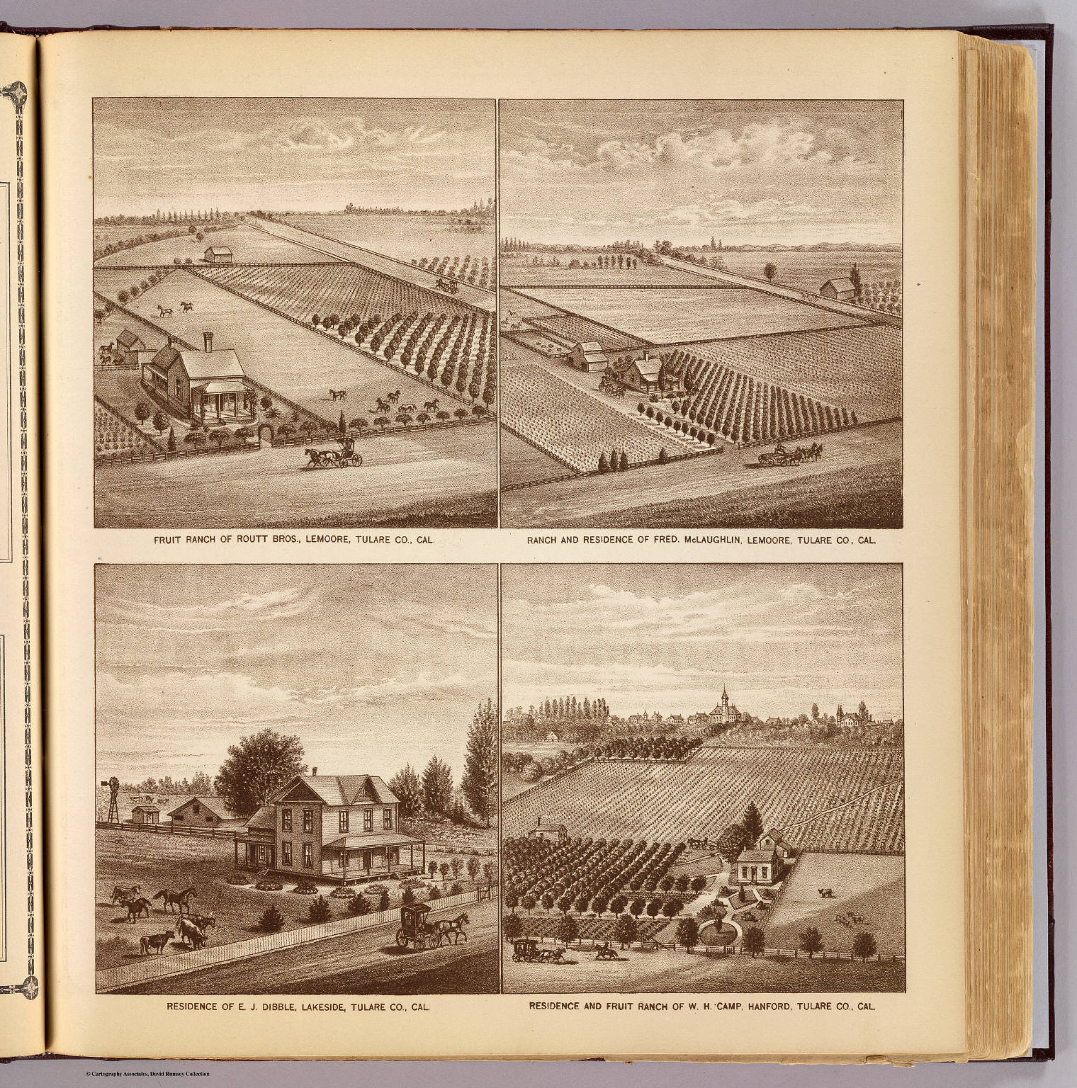 Ranches, Tulare Co., Cal. - David Rumsey Historical Map Collection