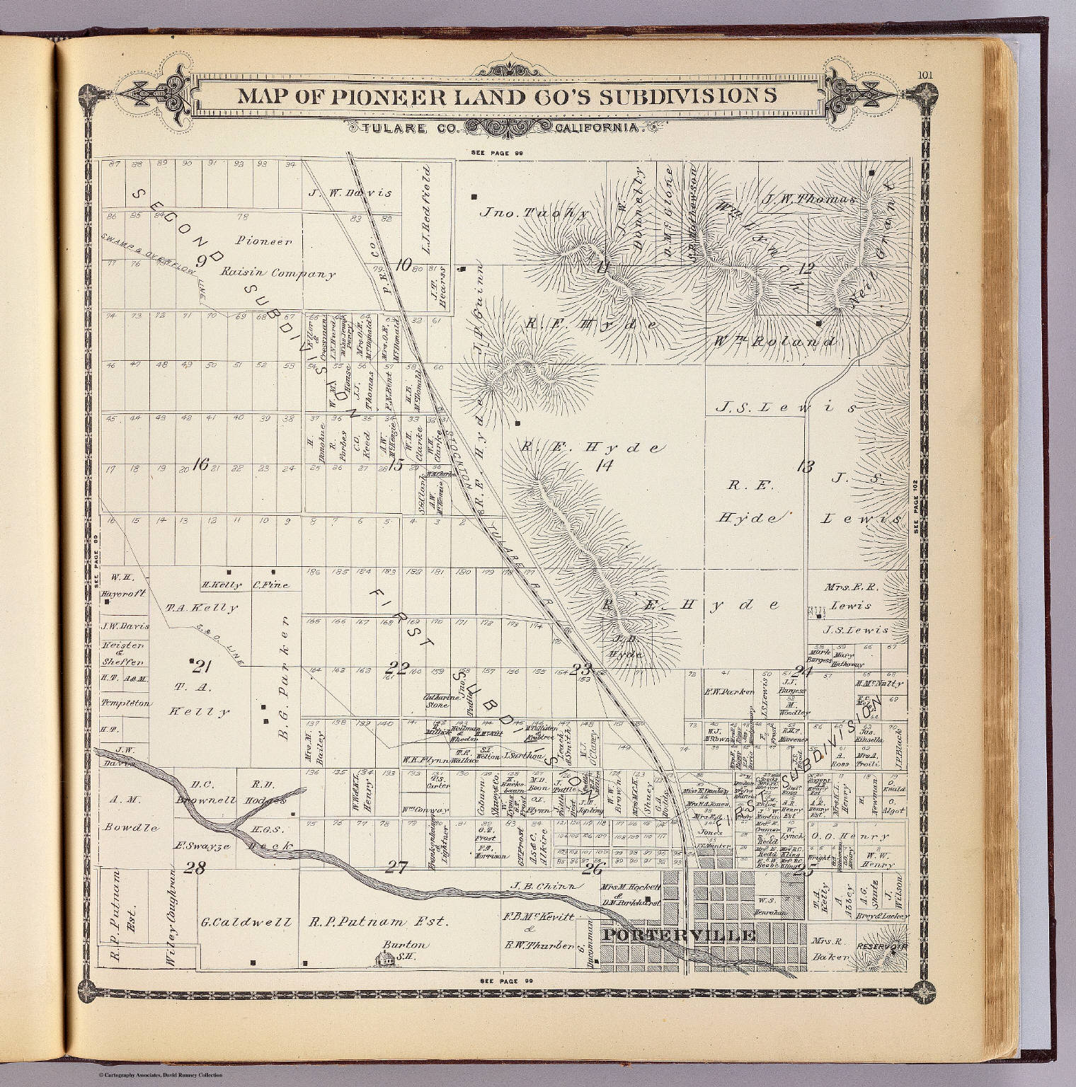 Pioneer Land Co. subdivisions. David Rumsey Historical Map Collection