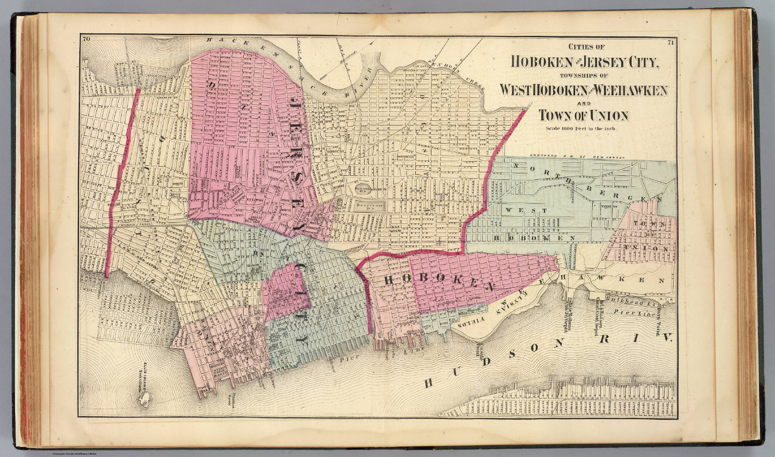 Hoboken, Jersey City. David Rumsey Historical Map Collection