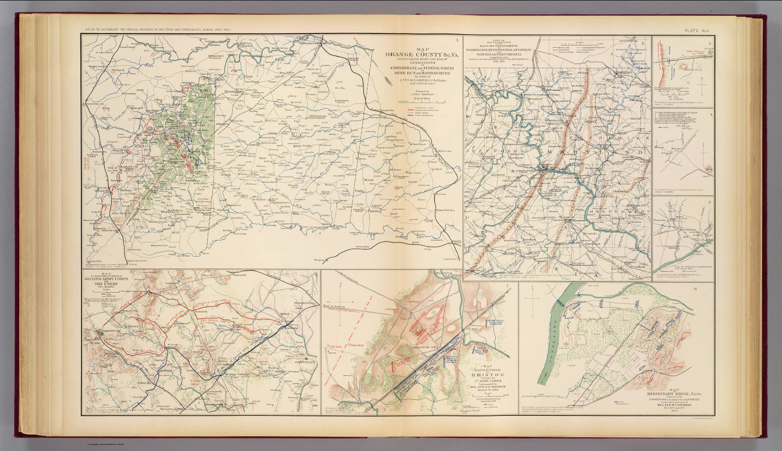 Orange Co., Va., Mine Run, Rapidan River. - David Rumsey Historical Map