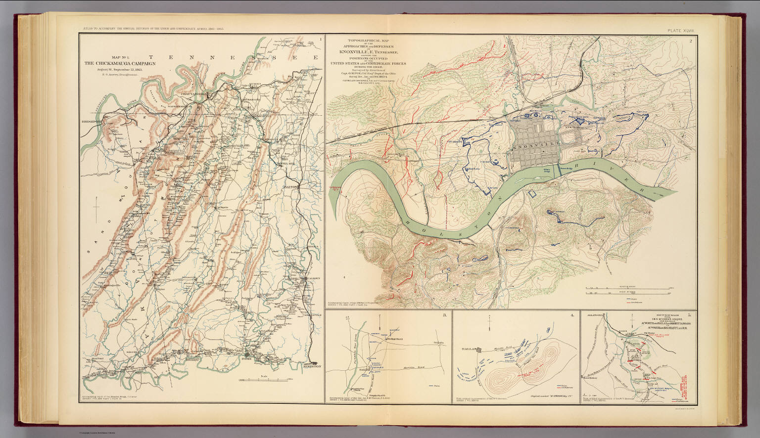 Chickamauga campaign, Knoxville. - David Rumsey Historical Map Collection