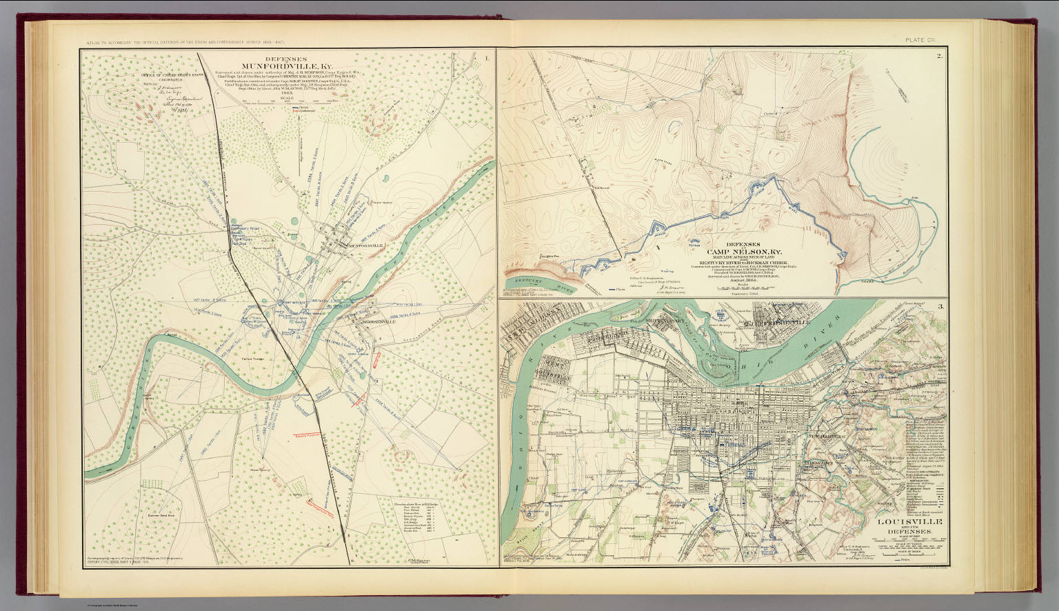 Munfordville, Camp Nelson, Louisville, Ky. David Rumsey Historical