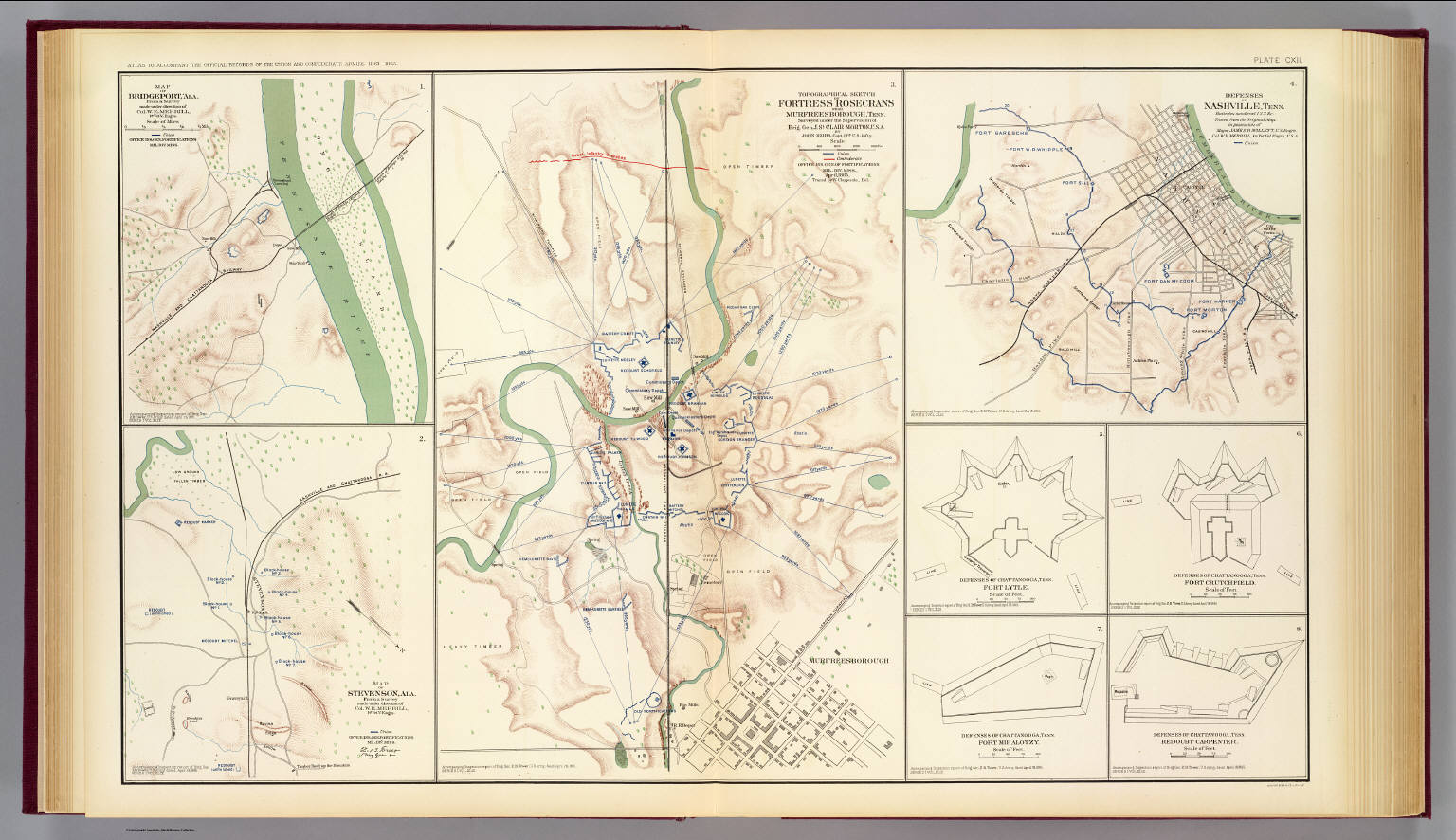 Ft. Rosecrans, Tenn. David Rumsey Historical Map Collection