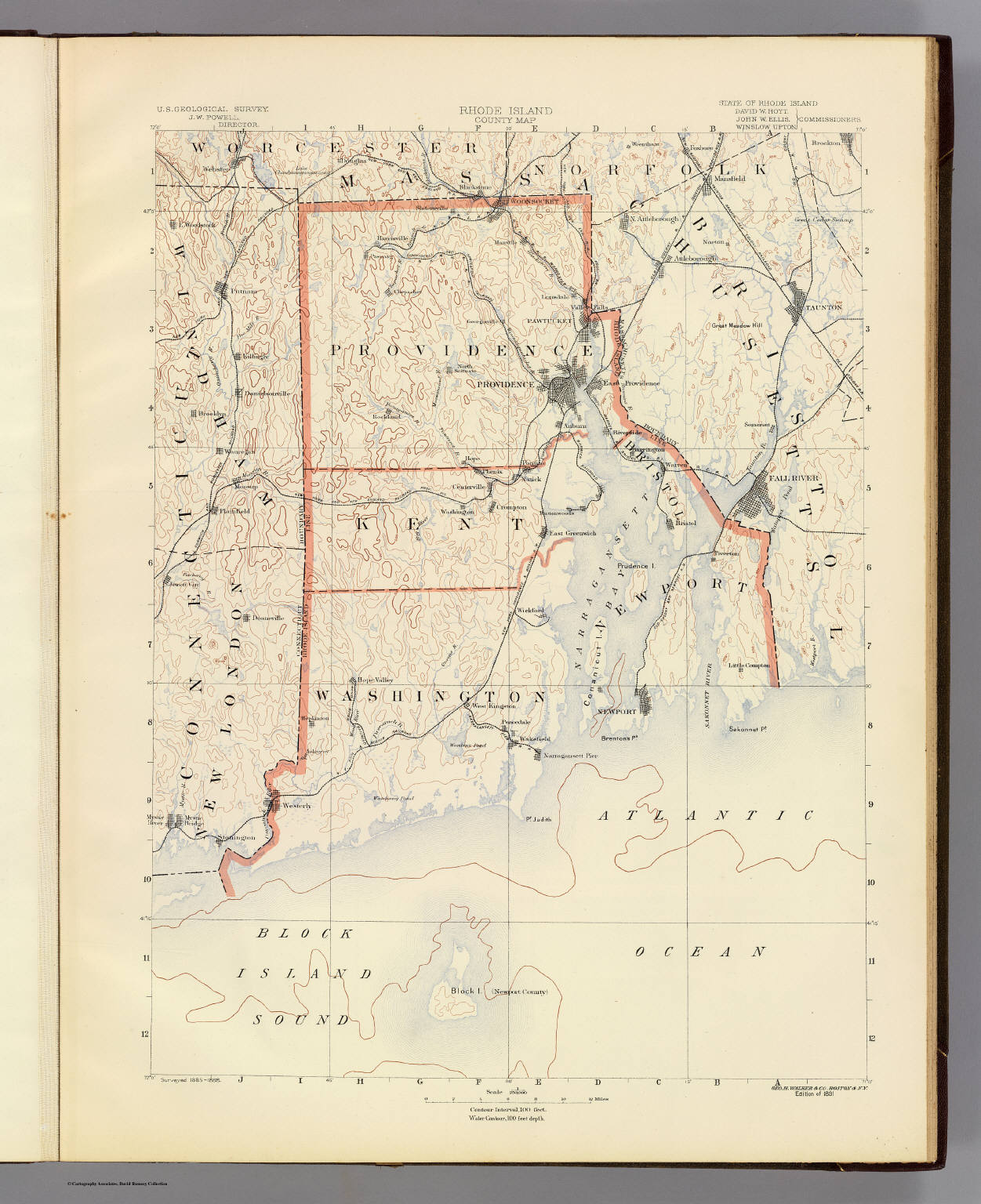 Contents Rhode Island atlas. David Rumsey Historical Map Collection