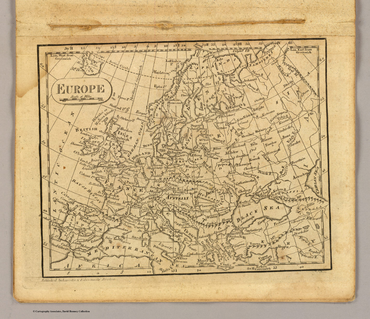 Europe David Rumsey Historical Map Collection