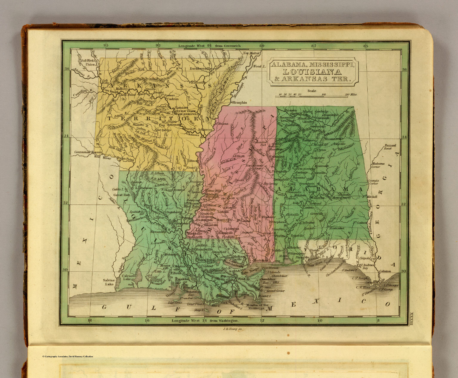 Ala., Miss., La., Ark. - David Rumsey Historical Map Collection