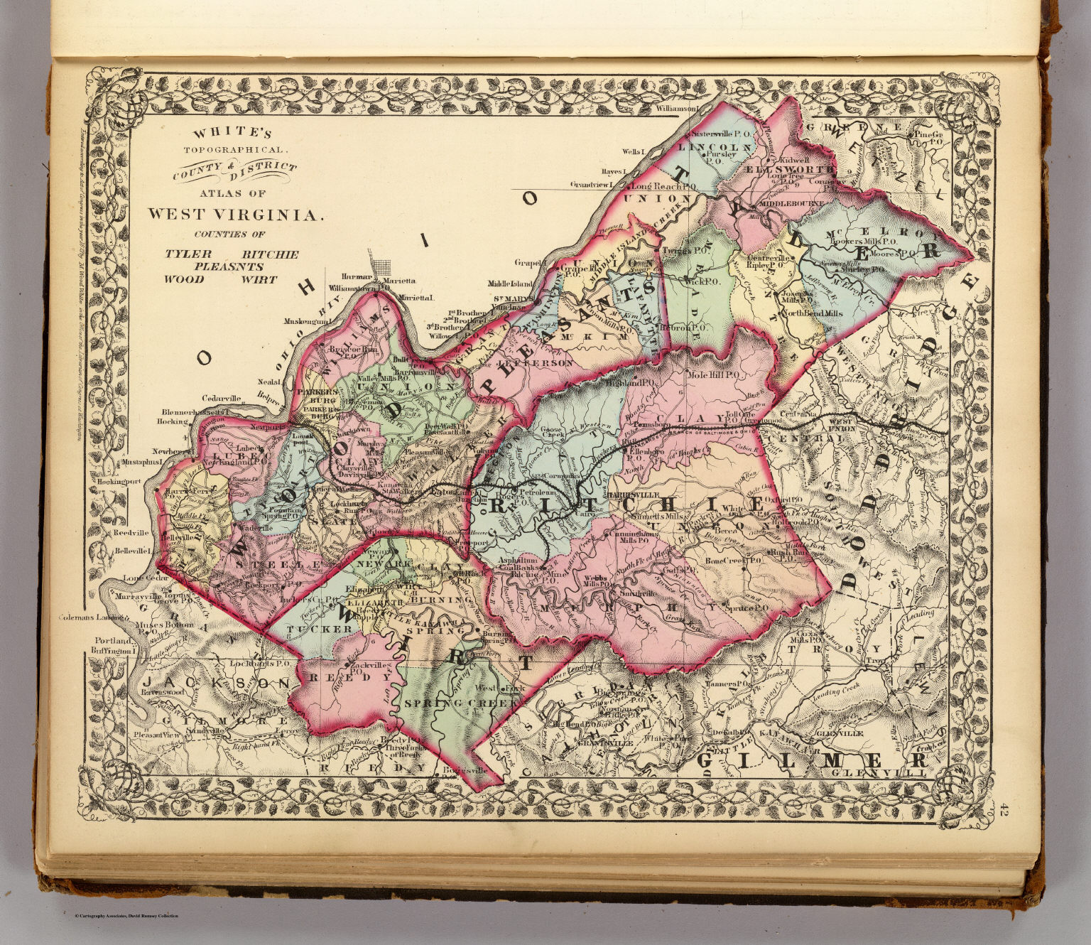 Tyler, Ritchie, Pleasants, Wood, Wirt counties. David Rumsey