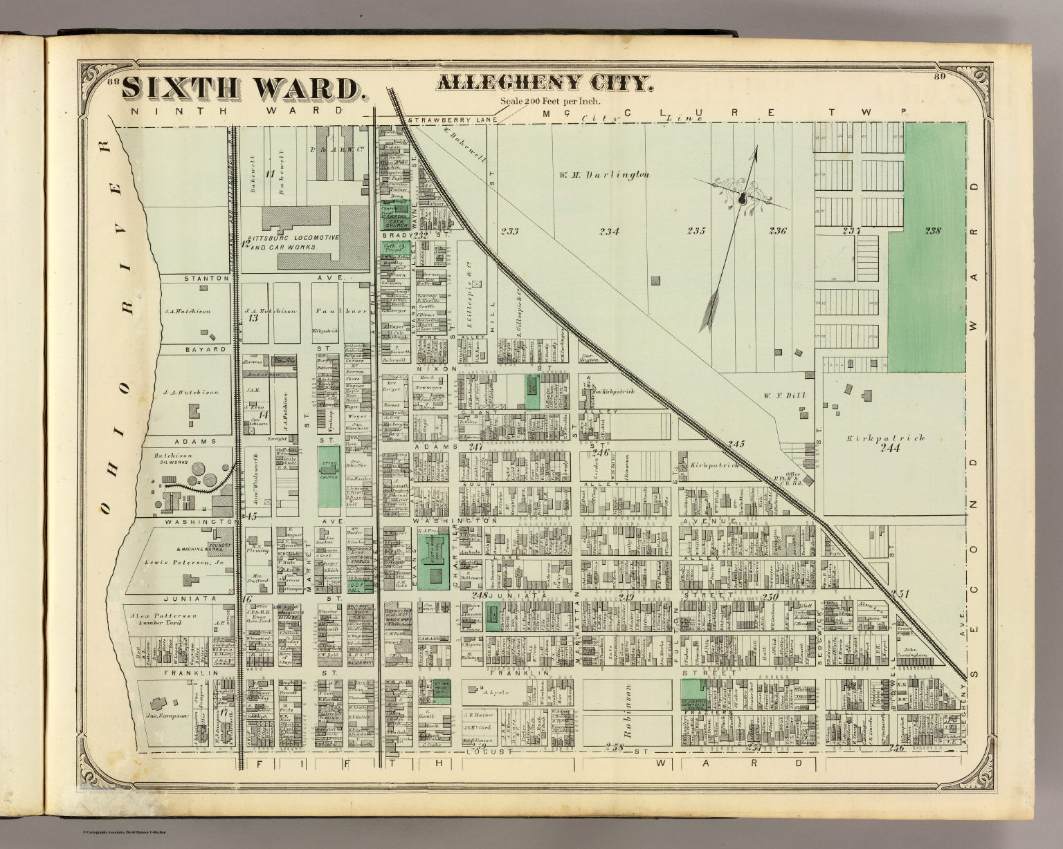 Allegheny ward 6. - David Rumsey Historical Map Collection