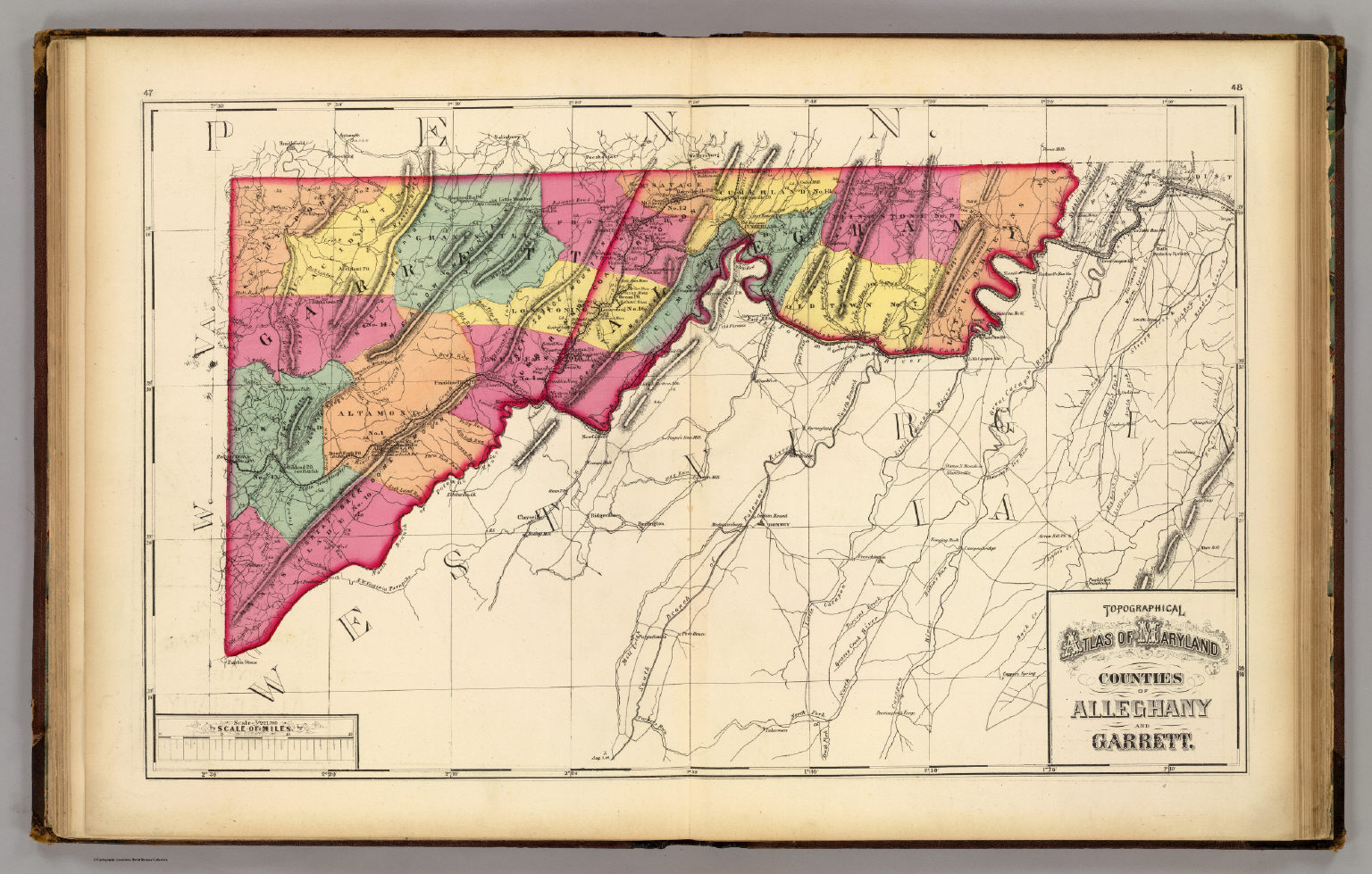 Topographical atlas of Maryland: counties of Alleghany and Garrett ...