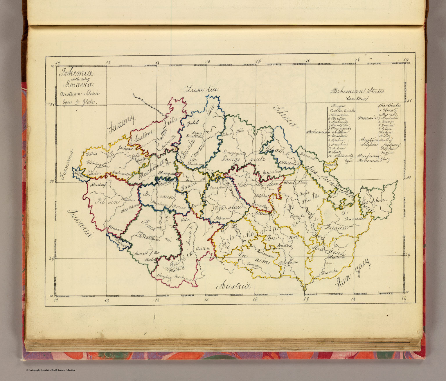 Bohemia, Moravia, Austrian Silesia. - David Rumsey Historical Map ...