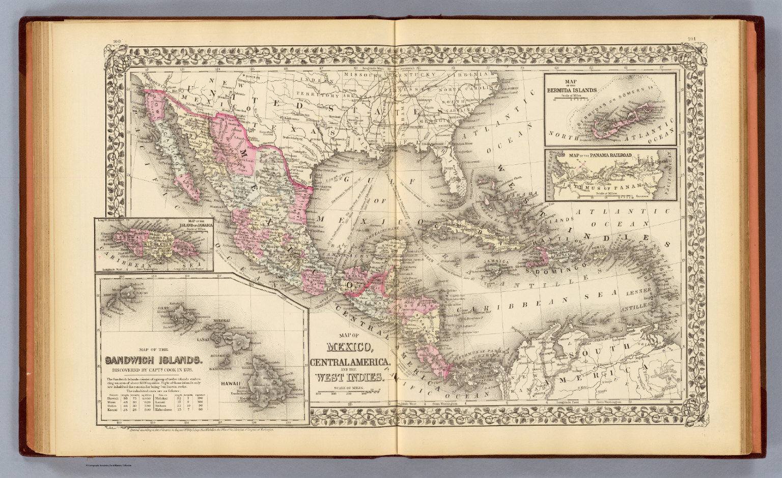 Mexico Central America West Indies David Rumsey Historical Map Collection 7627