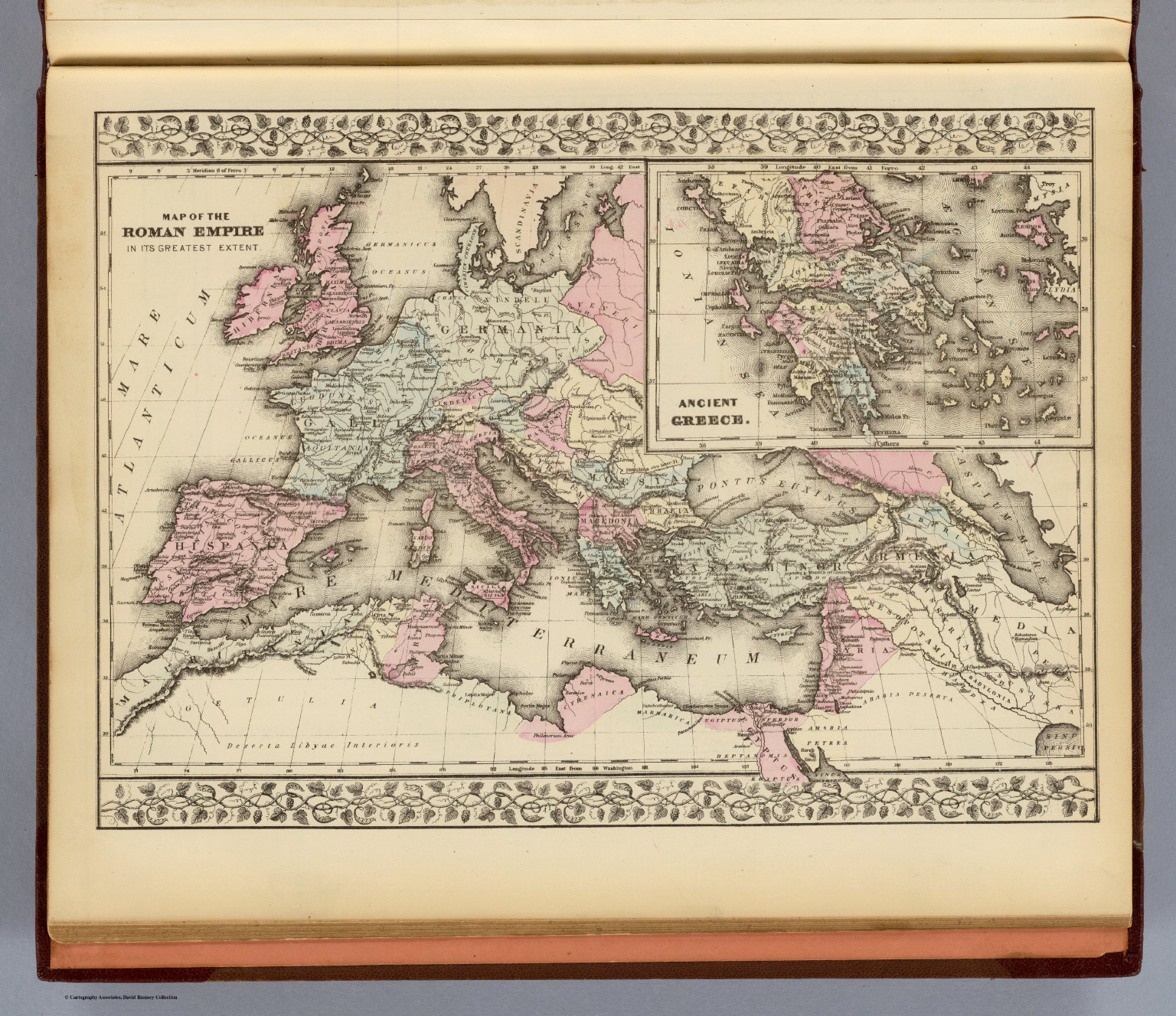 Roman Empire, Greece. David Rumsey Historical Map Collection