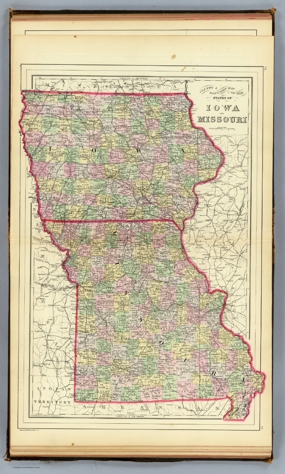 Iowa, Missouri. - David Rumsey Historical Map Collection